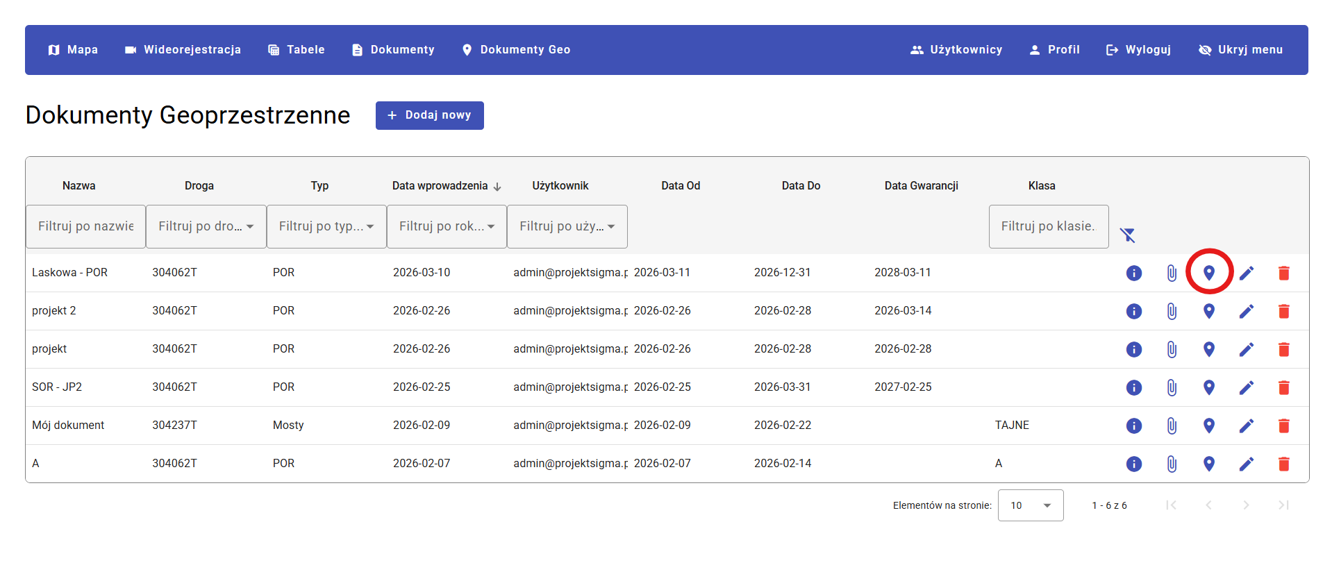 Formularz nowy dokument