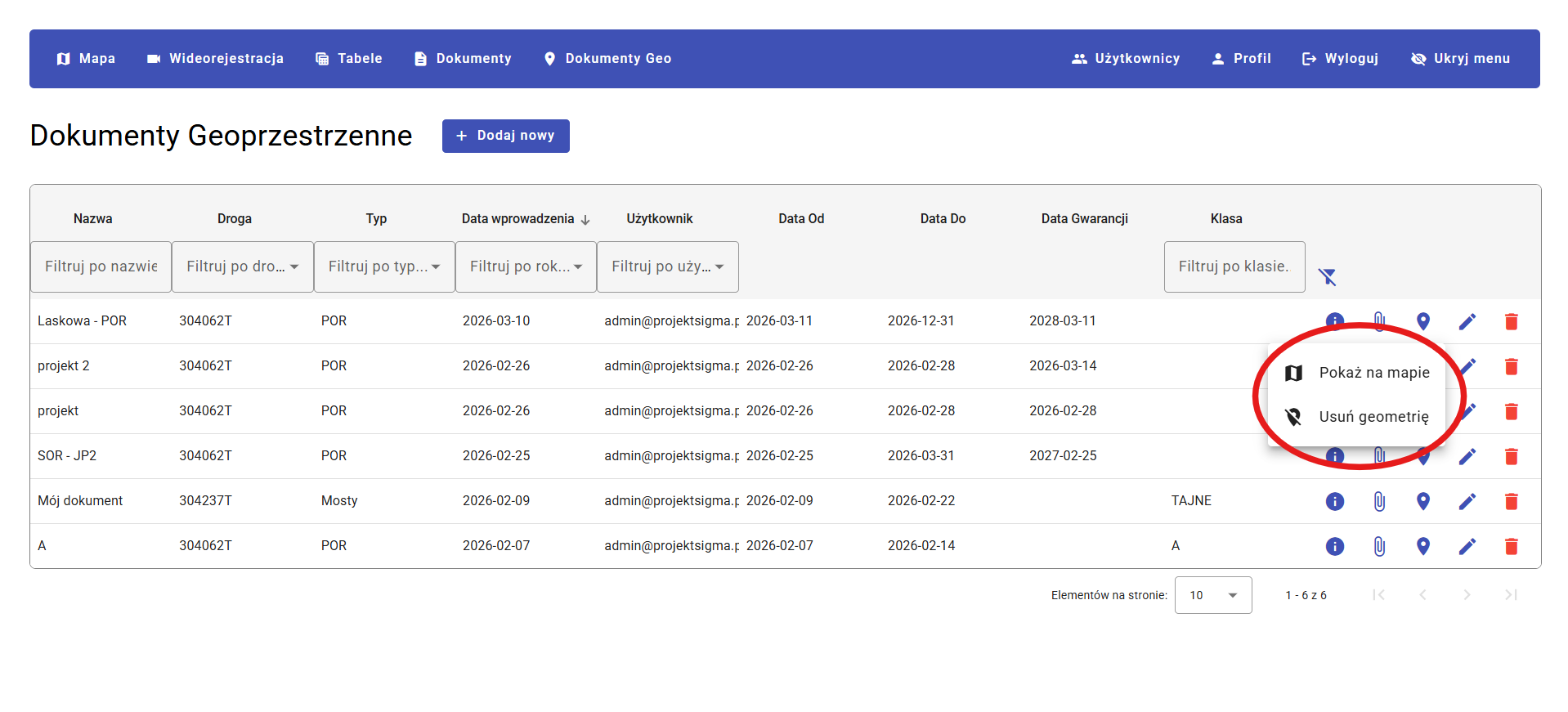 Formularz nowy dokument