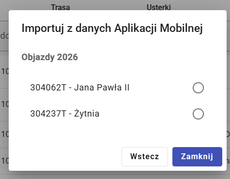 Wybór ulicy na podstawie lokalizacji zdjęcia